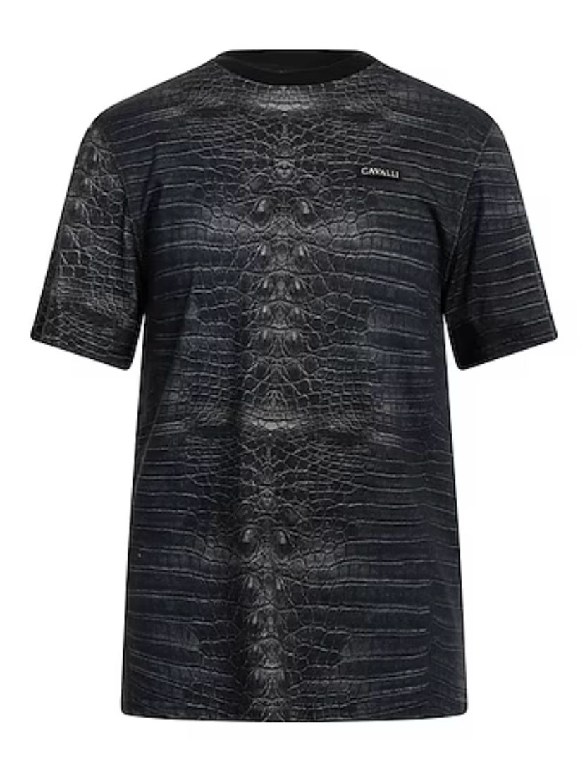 Roberto Cavalli Alligator Print S/S T-Shirt