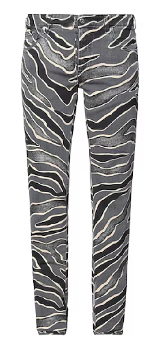 Just Cavalli Metalic Zebra Just Fit Jeans