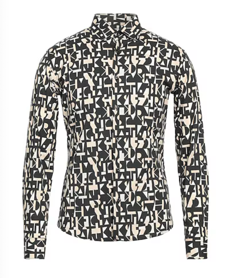 Tashkey Kurosawa Lettering Design L/S Button Down Shirt
