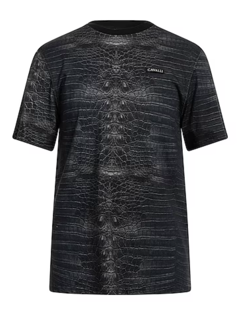 Roberto Cavalli Alligator Print T-Shirt