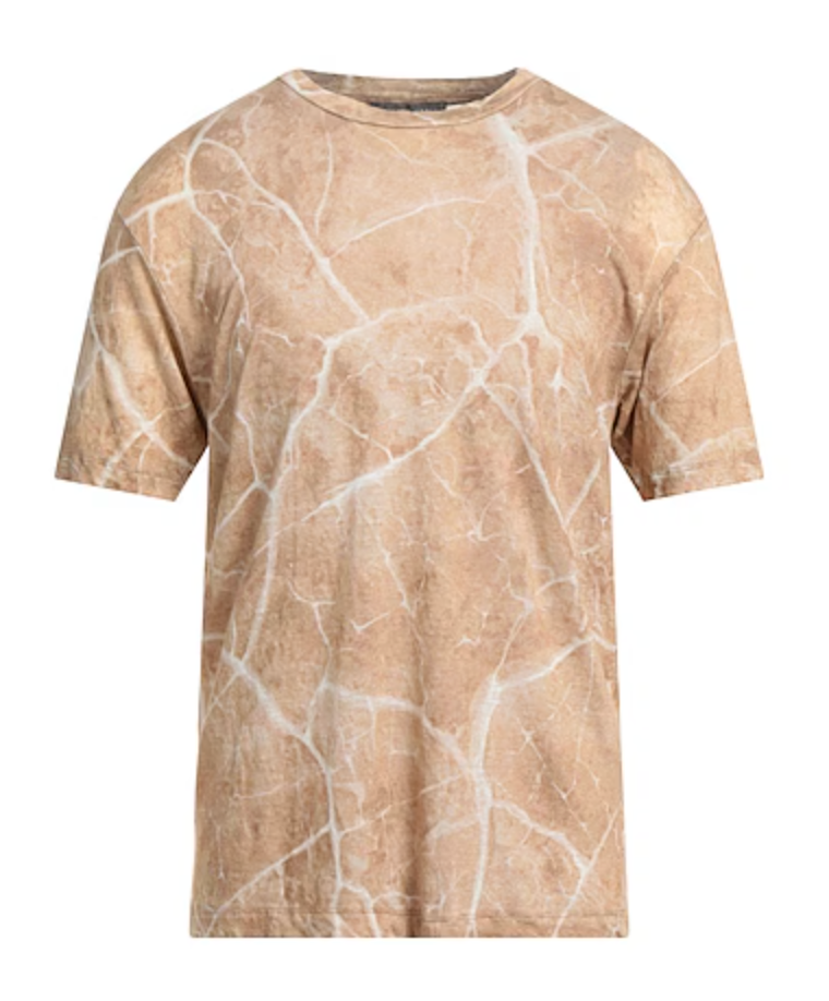 Daniele Fiesoli Marbel Effect Linen T-Shirt