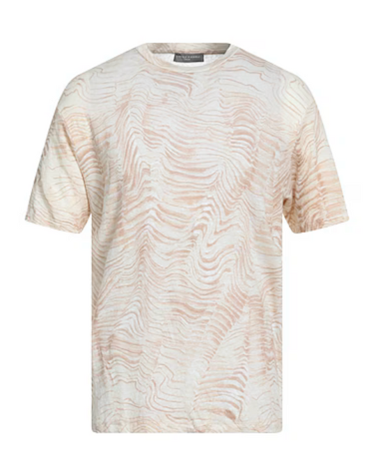 Daniele Fiesoli 'Ripple Effect' Linen T-Shirt