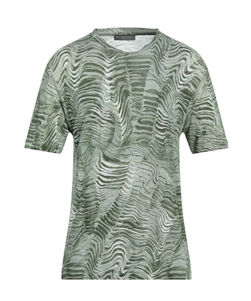 Daniele Fiesoli 'Ripple Effect' Linen T-Shirt