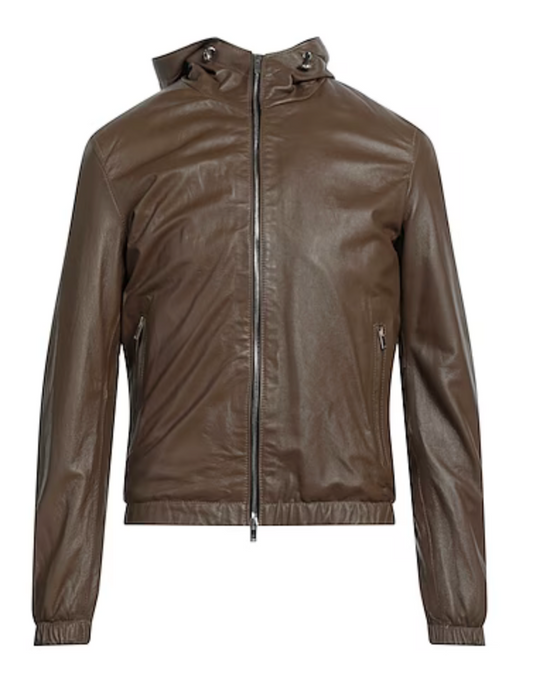 Gazzarrini Trucker Leather Jacket