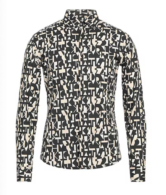 Tashkey Kurosawa Lettering Design L/S Button Down Shirt